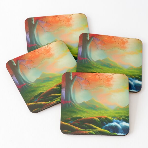 Item preview, Corriente de agua en un bosque colorido designed and sold by brandway.