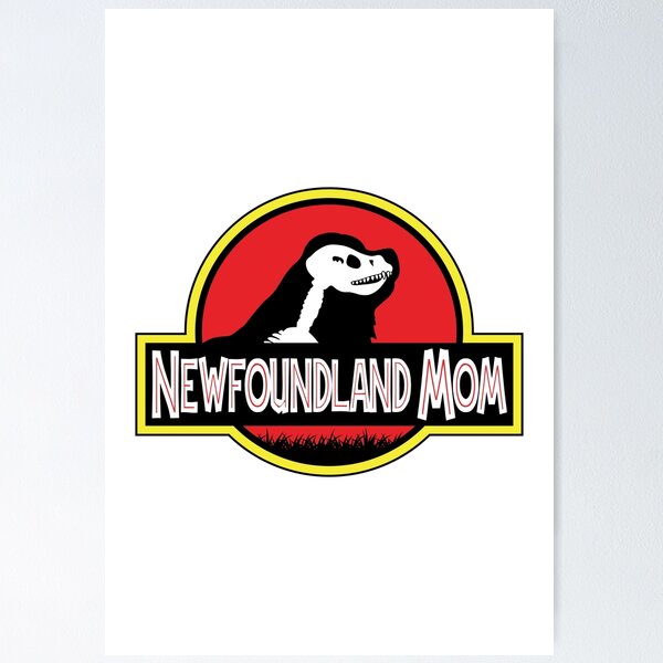 Item preview, (For Bright Background) Jurassic Newfoundland Mom designed and sold by More Cute Dogs.