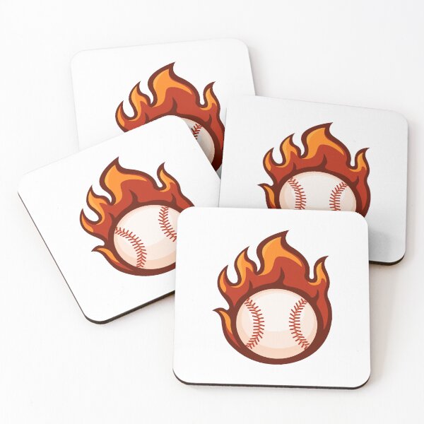 Item preview, Baseball Ball Fire Sport Mascot Logo Symbol cartoon illustration designed and sold by aryoyo.