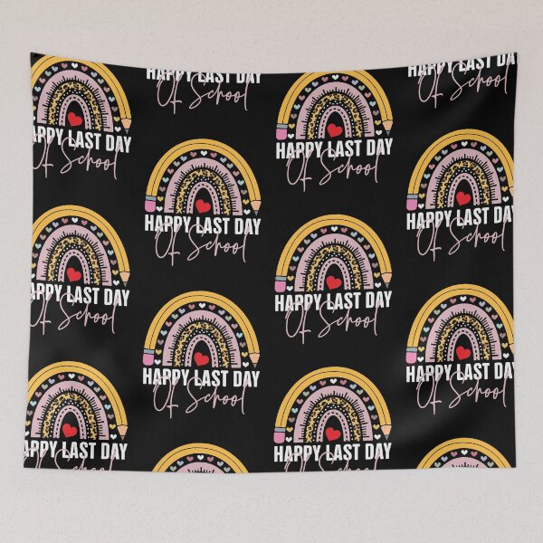 Item preview, Happy Last Day Of School Teacher And Student Rainbow designed and sold by GravitiTees.