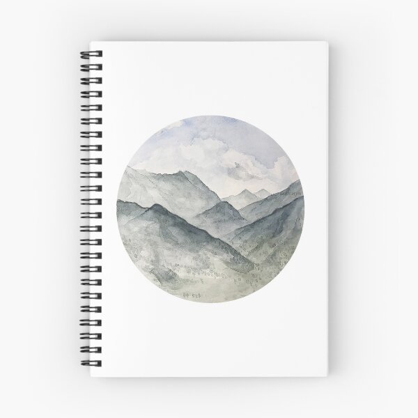 Item preview, watercolor mountains designed and sold by FunnyGrief.
