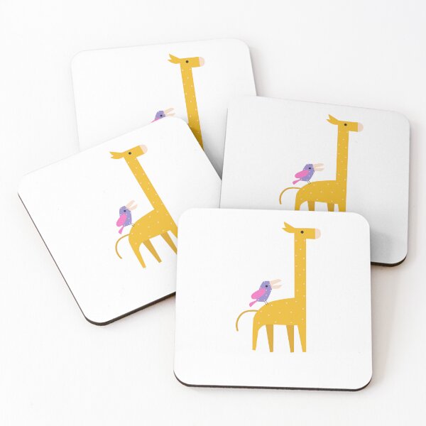Item preview, A bird and a giraffe designed and sold by BubblePandas.