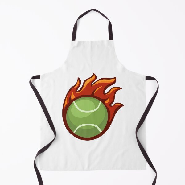 Item preview, Tennis Ball Fire Sport Mascot Logo Symbol cartoon illustration designed and sold by aryoyo.
