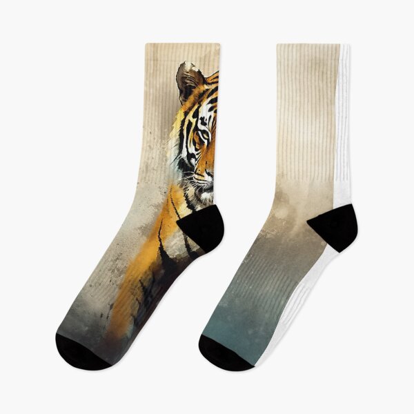Item preview, Fierce Tiger Watercolor Walk designed and sold by Paintings By Simon .