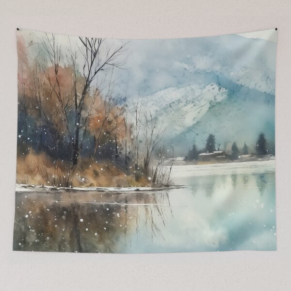 Item preview, Winter Wonderland Serene Escape designed and sold by Paintings By Simon .