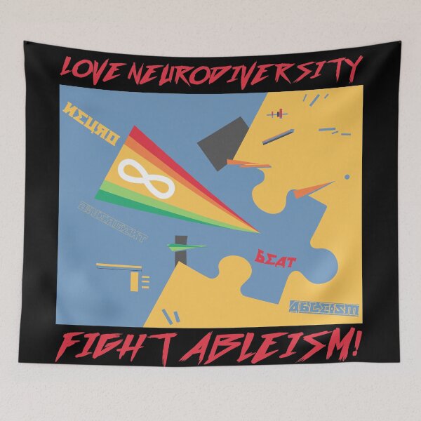 Item preview, Love Neurodiversity - Fight Ableism designed and sold by AntiCommodities.