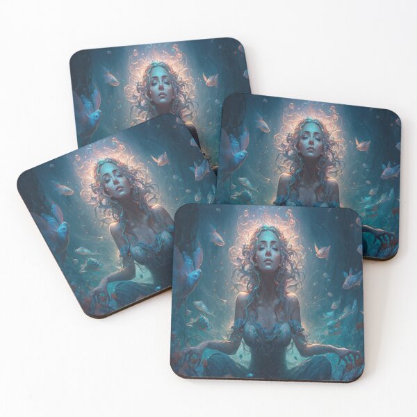 Item preview, Girl Meditating Under The Ocean designed and sold by Bmc-Designer.