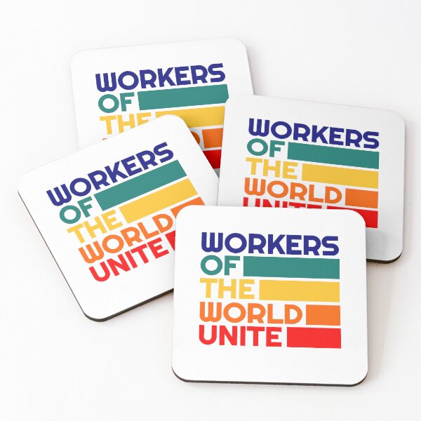 Item preview, Karl Marx Quote - Workers Of The World Unite - Leftist Liberal Progressive Politics designed and sold by RockFireMerch.