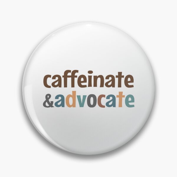 Item preview, Caffeinate and advocate - vintage colors designed and sold by MOONINSPIRATION.