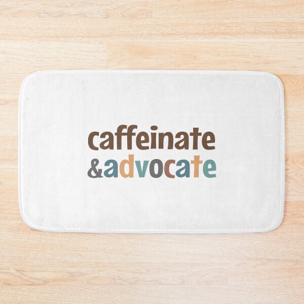 Item preview, Caffeinate and advocate - vintage colors designed and sold by MOONINSPIRATION.