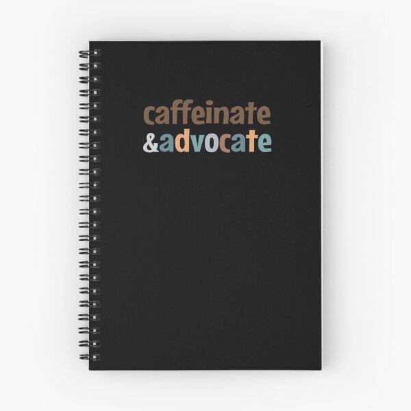 Item preview, Caffeinate and advocate - vintage colors designed and sold by MOONINSPIRATION.