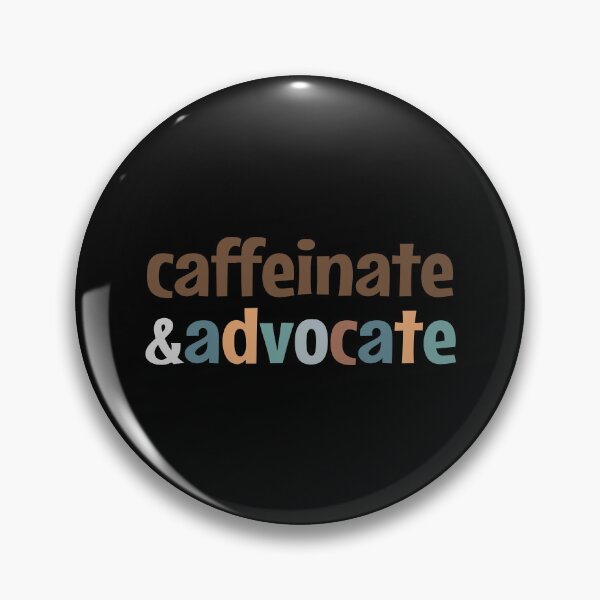 Item preview, Caffeinate and advocate - vintage colors designed and sold by MOONINSPIRATION.