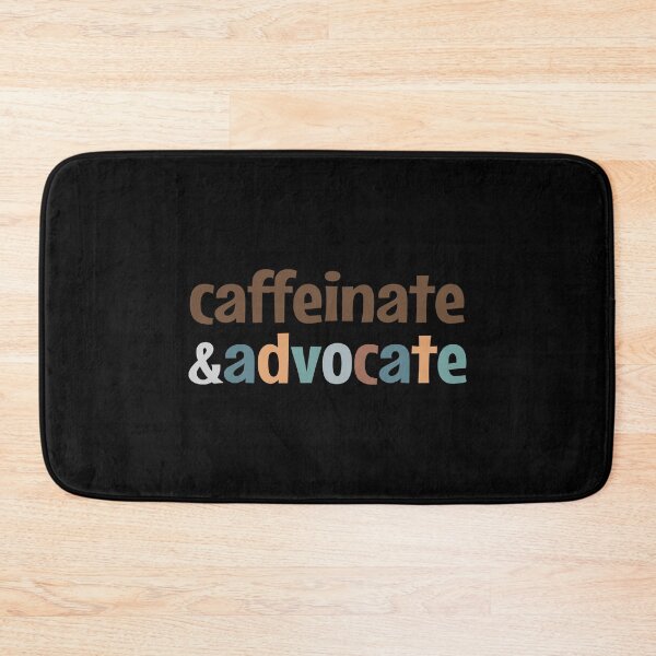 Item preview, Caffeinate and advocate - vintage colors designed and sold by MOONINSPIRATION.