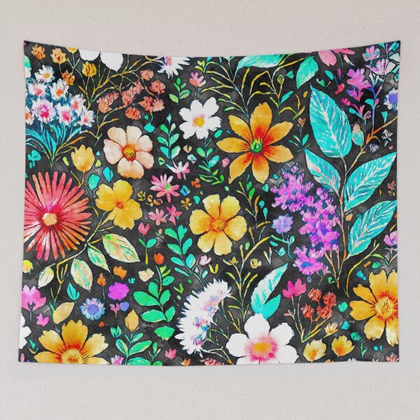 Item preview, Dark Blooms in Watercolor designed and sold by Floralife.