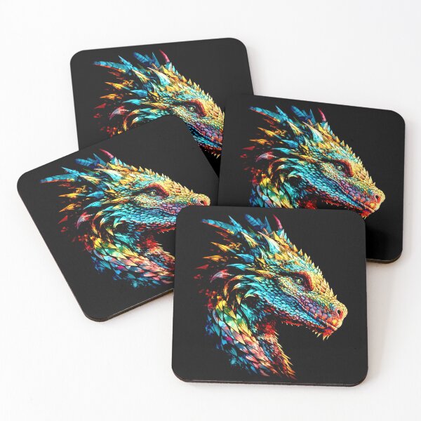 Item preview, Print Art Colorful Dragon: Mythical Energy. designed and sold by GiveMeMood.
