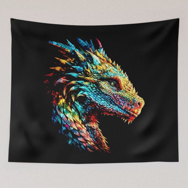 Item preview, Print Art Colorful Dragon: Mythical Energy. designed and sold by GiveMeMood.