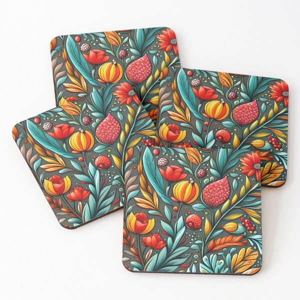 Item preview, Flowering Garden Vines Pattern designed and sold by WitchyWare.