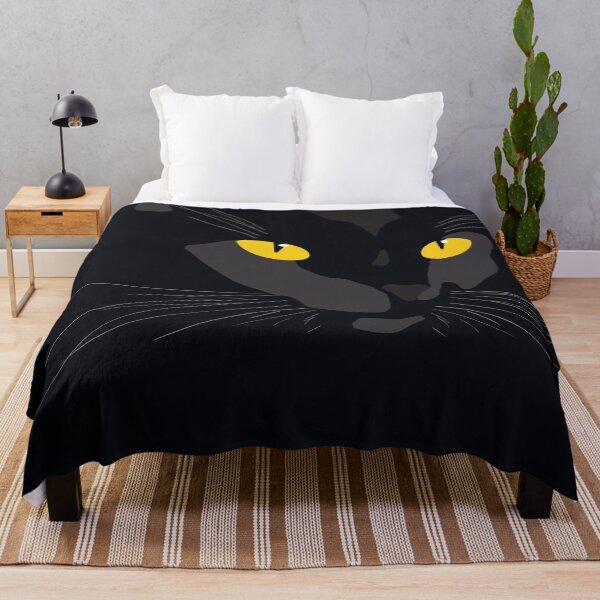 Item preview, Realistic Black Cat Face Illustration designed and sold by origoo.