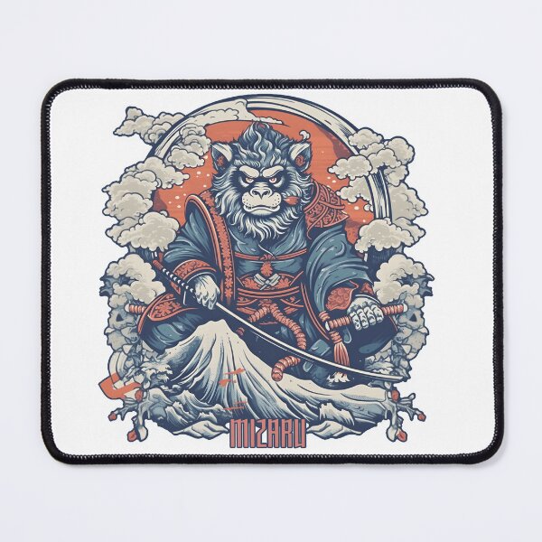 Item preview, Mizaru, the Samurai Monkey: Hear No Evil, Fight with Honor designed and sold by agustindesigner.