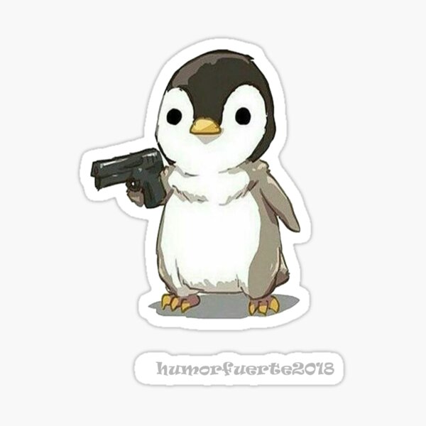 Vista previa del artículo con la obra «pinguino con pistola», diseñado y vendido por tokporn.online/hentay Anime +18.