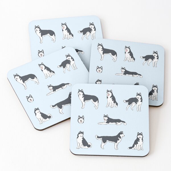 Item preview, Cute Siberian husky dog pack designed and sold by Yarafantasyart.