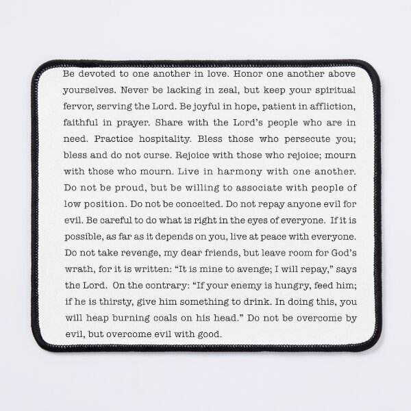 Item preview, Romans 12:9-21, Love must be sincere designed and sold by corbrand.