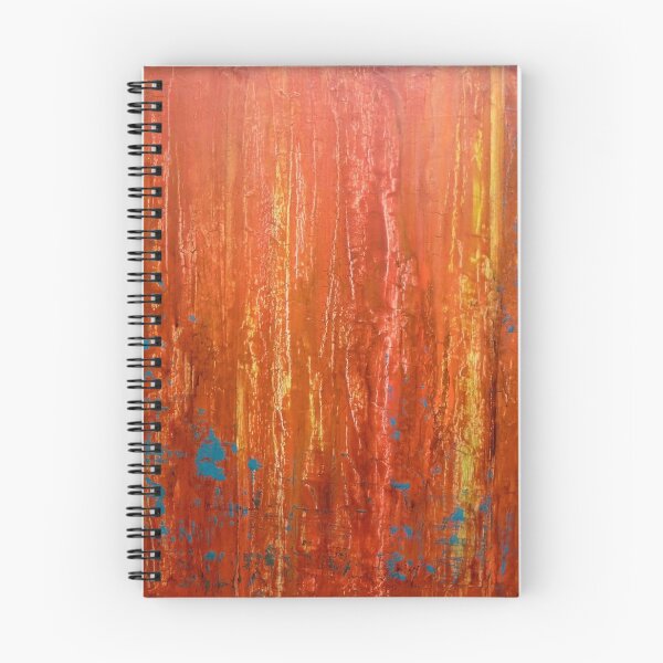Item preview, Textured Orange and Blue Painting Dance with Me designed and sold by hollyanderson.