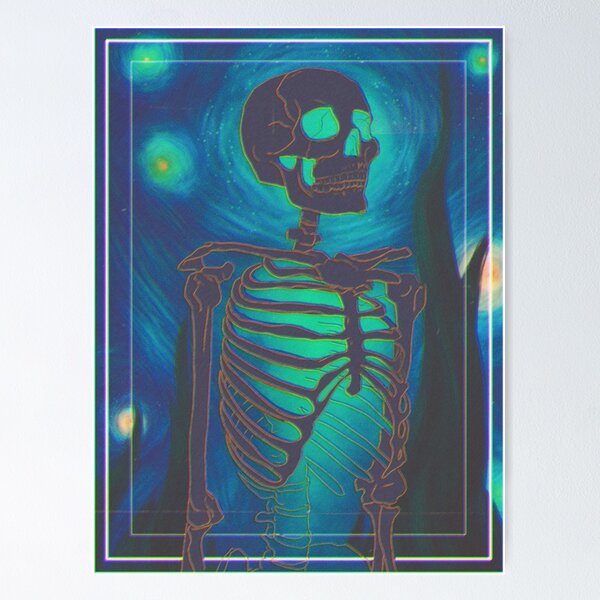 Skeleton Under Water Aesthetic Vibe - Cover Art Market