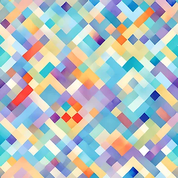 Artwork thumbnail, Colorful pixel pattern by FuzzieIntuition