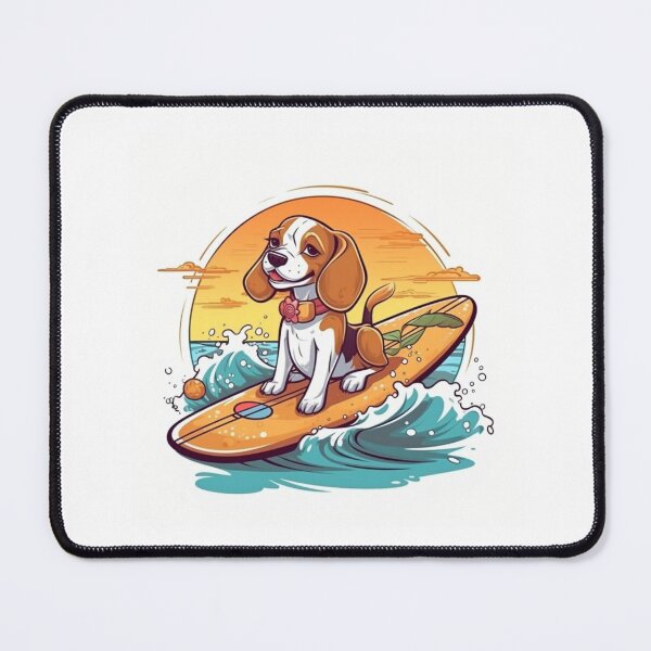Item preview, Surfer Dog - Beagle designed and sold by HitsTheWaves.