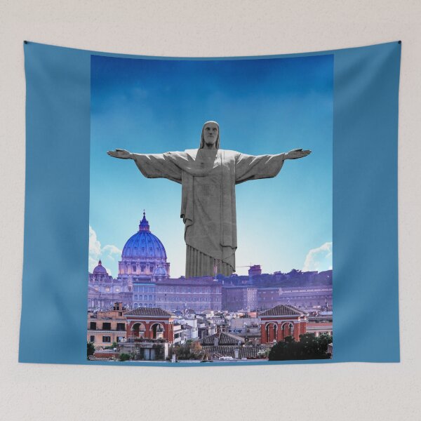 Item preview, Christ the Redeemer Goes To The Vatican designed and sold by CannyGoods.