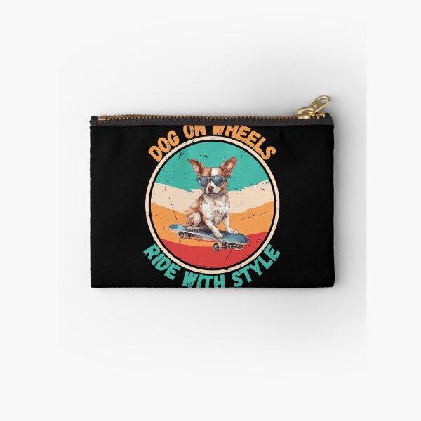 Item preview, Vintage dog on skateboard - rad and retro designed and sold by Diamaber.
