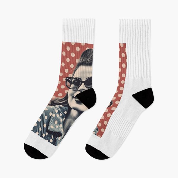 Item preview, Pretty girl on polka dot background designed and sold by pristinha.