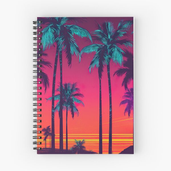 Item preview, Retro 80s Neon Palm Trees designed and sold by TheThreePixels.