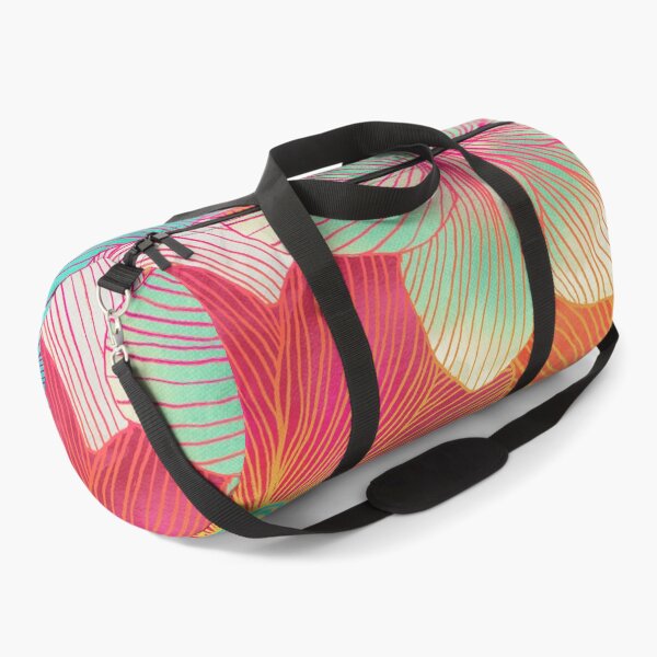 Item preview, Between the Lines - tropical flowers in pink, orange, blue & mint designed and sold by micklyn.