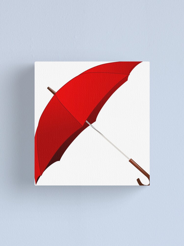 "Red Umbrella" Canvas Print for Sale by Reethes Redbubble