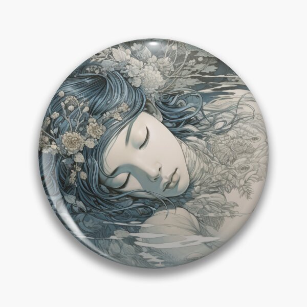 Item preview, Goddess Sleeping in the Spring, AI Generated designed and sold by drawerwalker.