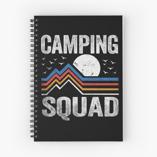 Aperçu de l'œuvre Camping Squad Vintage Montagnes Camping créée et vendue par Africanob.