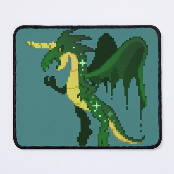 Item preview, Starry Green Drippy Dragon Pixel Art designed and sold by Kaiko-Roku.