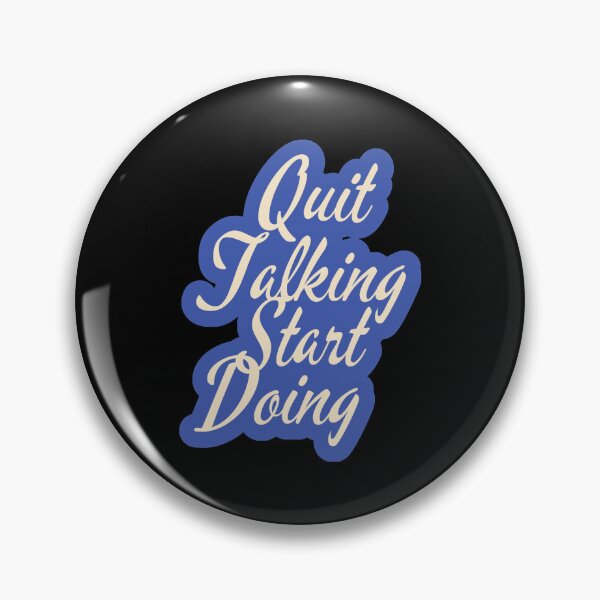 Item preview, Quit Talking Start Doing Typography Motivational Quote designed and sold by ImaginedCo.