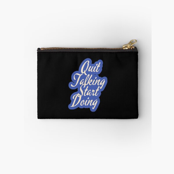 Item preview, Quit Talking Start Doing Typography Motivational Quote designed and sold by ImaginedCo.