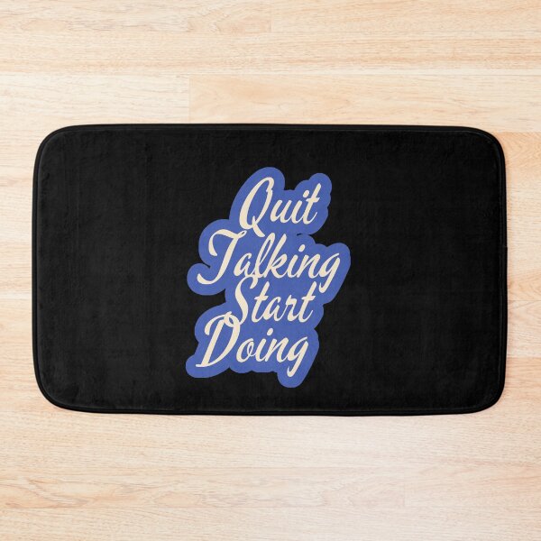 Item preview, Quit Talking Start Doing Typography Motivational Quote designed and sold by ImaginedCo.