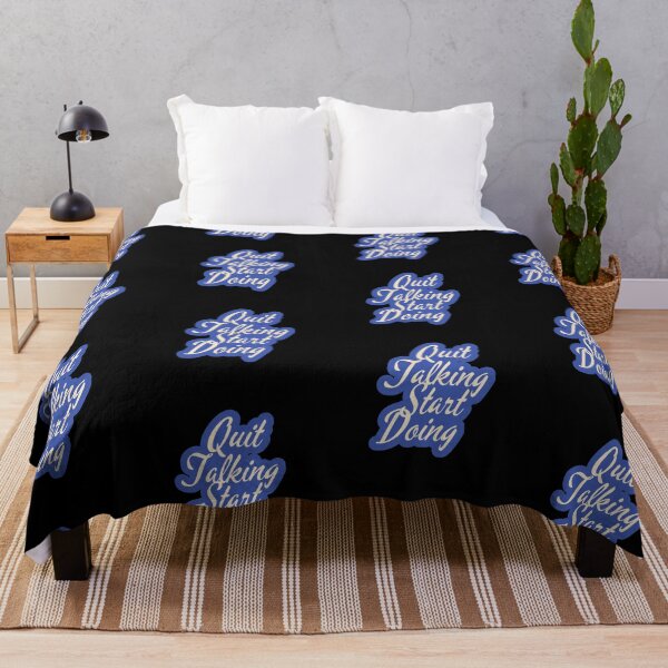 Item preview, Quit Talking Start Doing Typography Motivational Quote designed and sold by ImaginedCo.