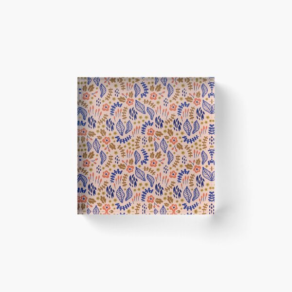 Aperçu de l'œuvre Foliage and Flowers Pattern 3 créée et vendue par SimpleWorksSK.