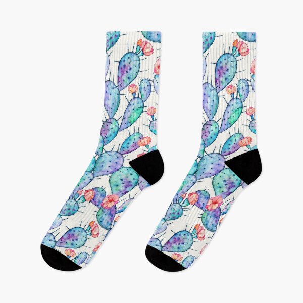 Item preview, Rainbow Watercolor Cactus Pattern designed and sold by micklyn.