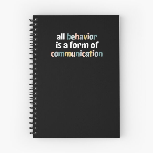 Aperçu de l'œuvre Tout comportement est une forme de communication, analyse appliquée du comportement, cadeau Bcba, cadeau de thérapie Aba, cadeau de maman de travailleur social créée et vendue par MOONINSPIRATION.
