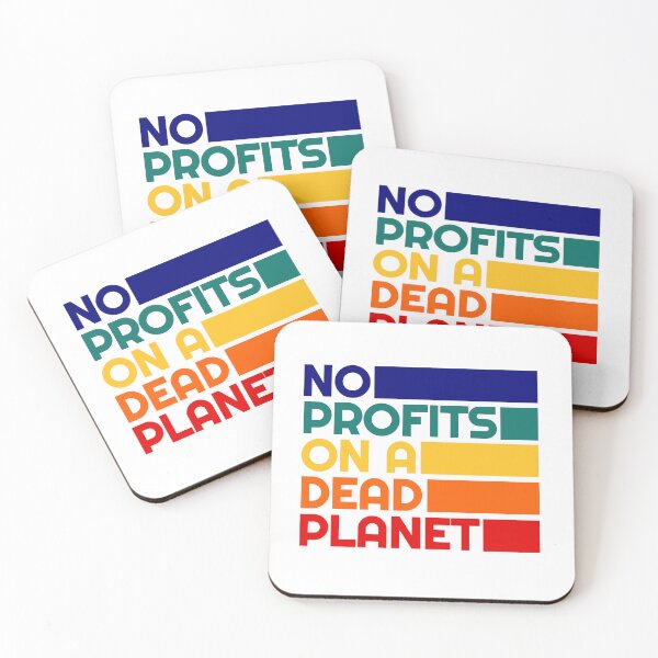 Item preview, Anti Corporate Greed Profit - Leftist Climate Change Activist - No Profits On A Dead Planet designed and sold by RockFireMerch.