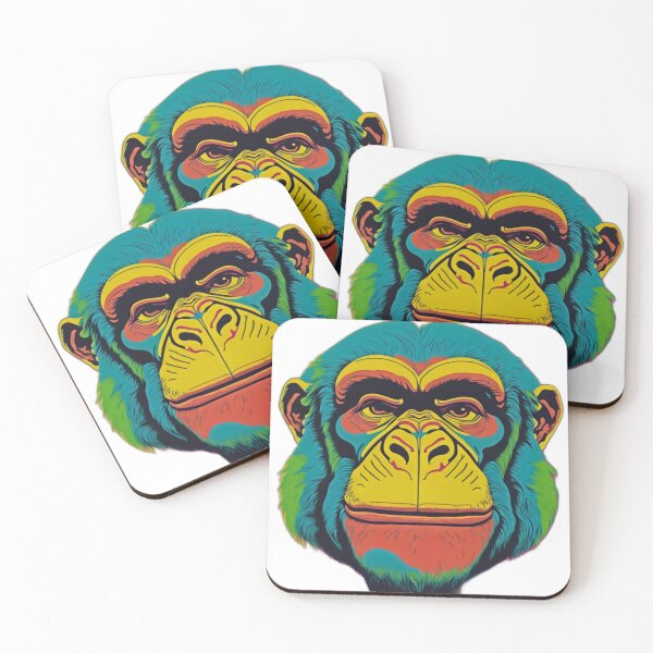 Item preview, Pop Art Style Colorful Monkey Ape designed and sold by PC-artist.