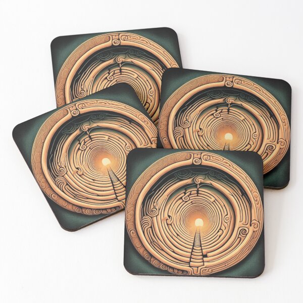 Item preview, Ornate Gold Coin Abstract Infinity Artwork Classic Vintage designed and sold by Michael Voyler.