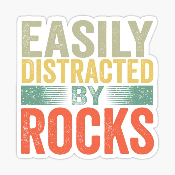 Artikel-Vorschau von Leicht abgelenkt von Rocks Geology Stone Lover Funny Vintage, designt und verkauft von Africanob.